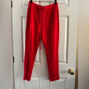 Red Drawstring Pants